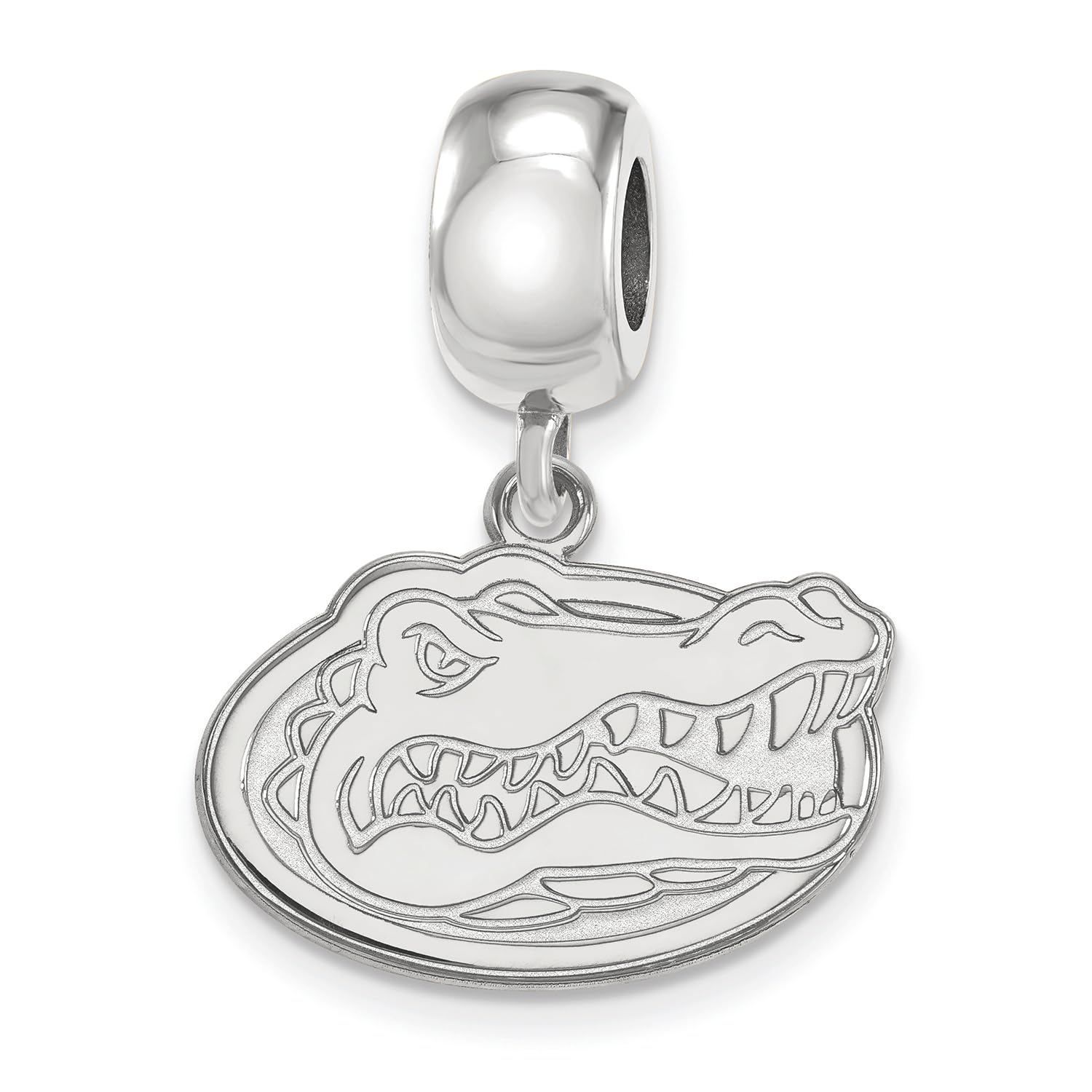 Florida Bead Charm Small (1/2 Inch) Dangle (Sterling Silver)