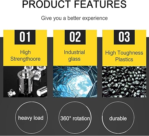 Miniatura 5 de Plataforma giratoria motorizada, mesa giratoria automática recargable de 360 grados, 9.4 pulgadas de diámetro, velocidad ajustable, carga de 11.0