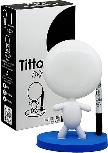 Miniatura 6 de Pizarra de borrado en seco  4 de julio House Deco  Regalos escolares  Muñeca de pizarra blanca de cerámica  TITTO Original, dibuja tus ideas  para