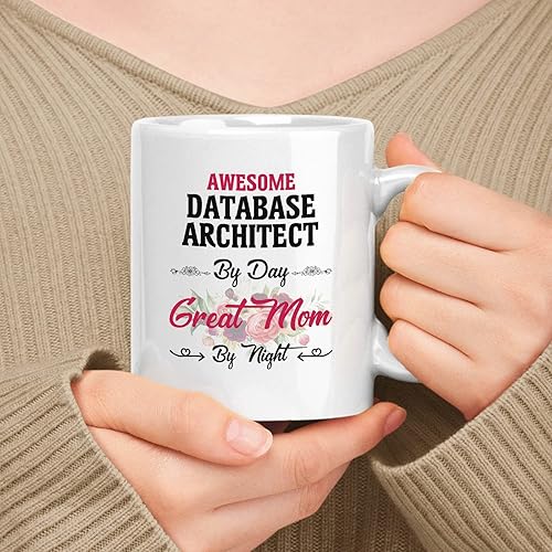 Vista 65 de Regalo para Gis Specialist - Taza de cerámica blanca de 11 oz, 15 oz, regalo para madre impresionante () Por día, gran mamá por la noche