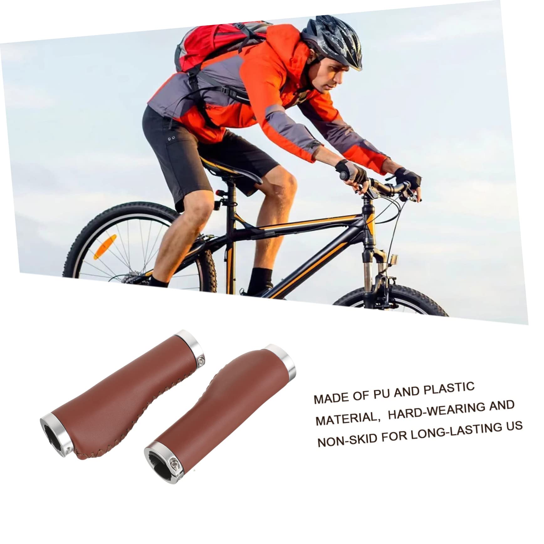 Toyvian Poignées De Vélo Antidérapantes Housse De Guidon Ergonomique pour Vélos De Montagne Confort Absorption Chocs