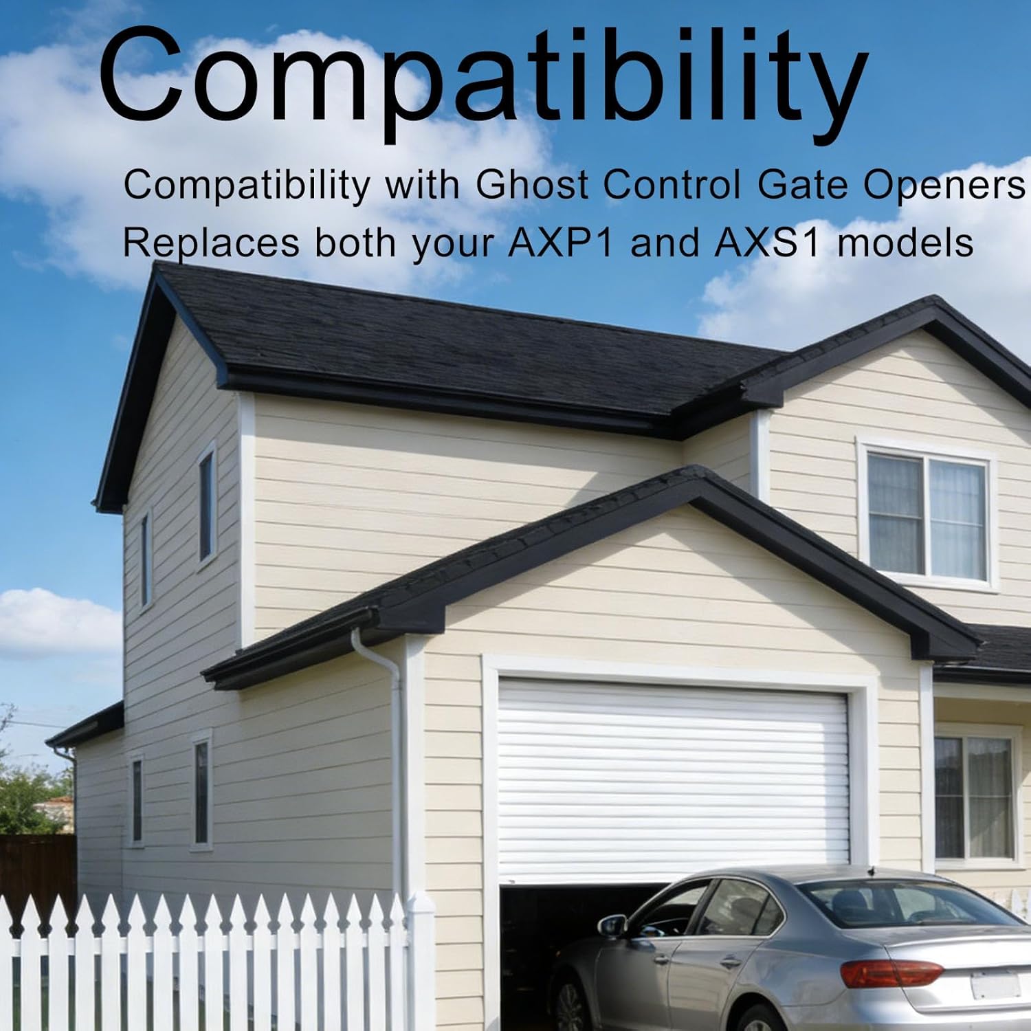 Gate Opener Remote for Ghost Controls Gate Opener for Ghost Controls Axs1 Axp1 Remote Transmitter,5-Button Remote Transmitter