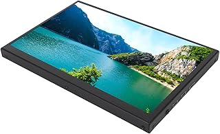 LCD Touch Screen Monitor, Plug and Play 350cd/㎡ 8.9 Inch LCD Monitor Built-in Speaker for Laptop