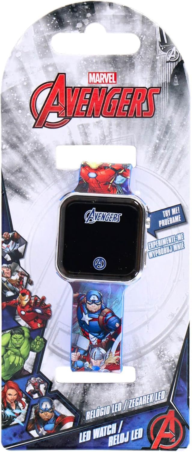 Accutime AVG4706 Avengers LED Watch in packaging