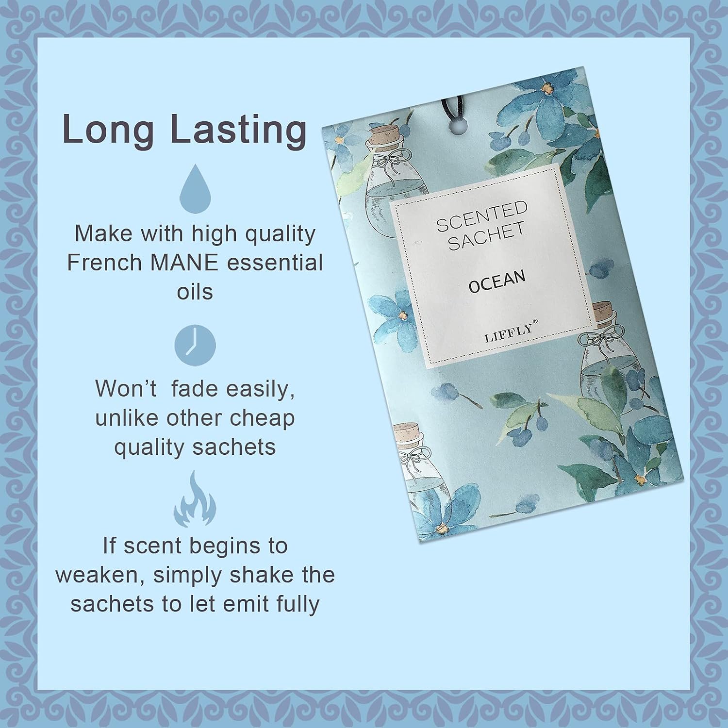 14 Packs Scented Sachets for Drawers and Closets 6 Different Scent Gift Box