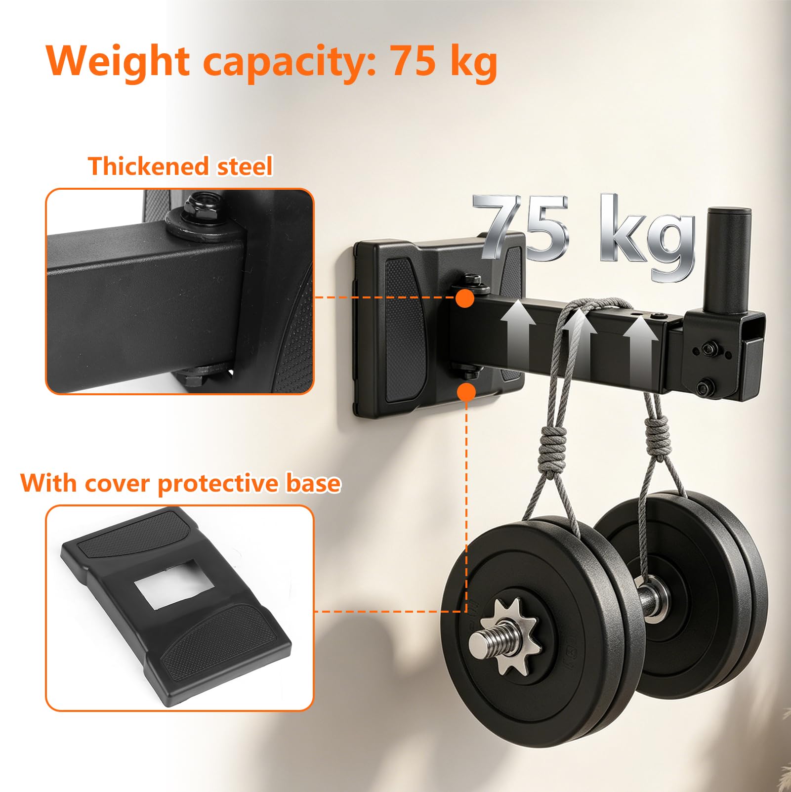 Support Mural Enceinte Heavy Duty 2 pièces, Charge Jusqu’à 75 kg