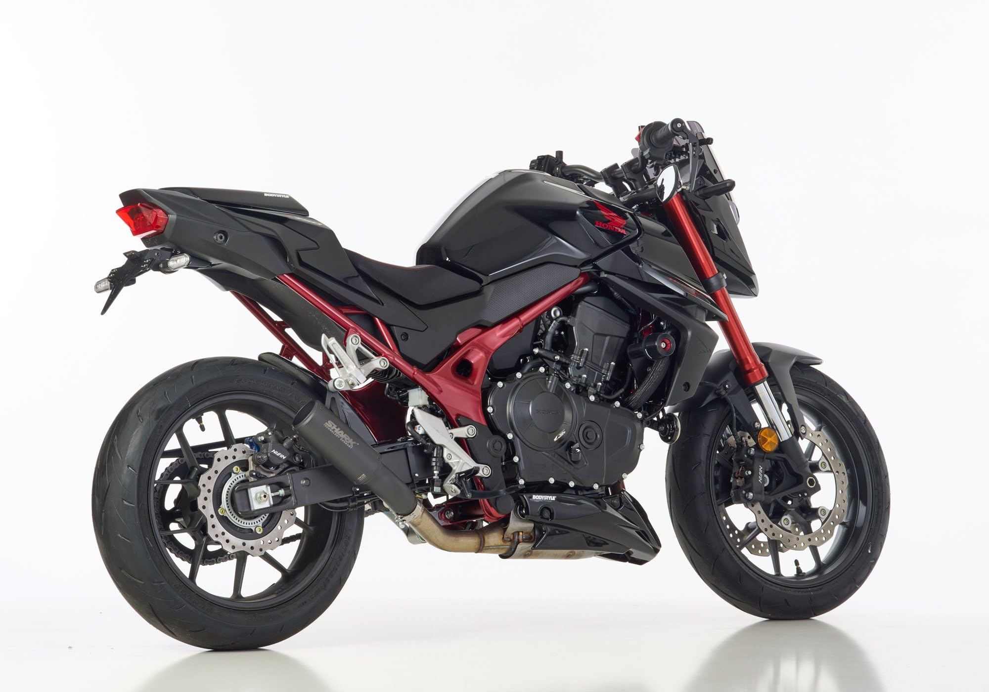 SHARK Scarico sportivo compatibile con HONDA | CB750 Hornet | Tipo RH12 | 755 ccm | anno di costruzione 2023-2024 | SHARK RCT Slip on