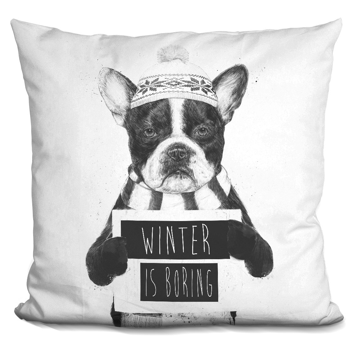 LiLiPiWinter Is Boring Decorative Accent Throw Pillow