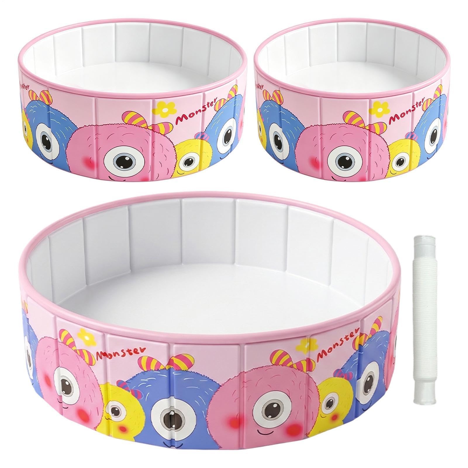 Piscine pliable portable et antidérapante pour le jardin et l'été des enfants