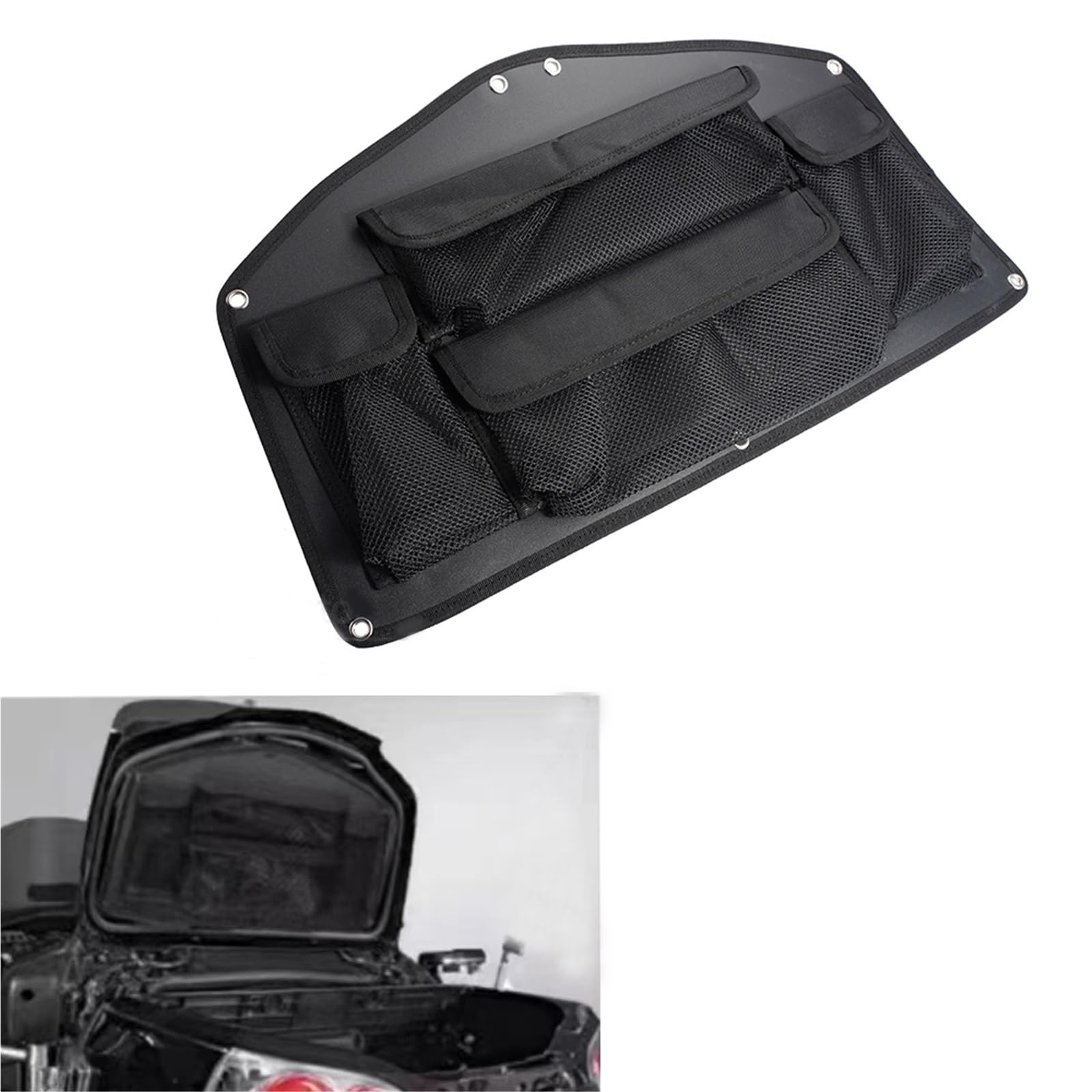 Sac De Rangement pour Coffre Moto, À Outils, Poches Intérieures pour Bagages, pour GoldWing1800 GL1800 2001-2017, 4 Amovibles