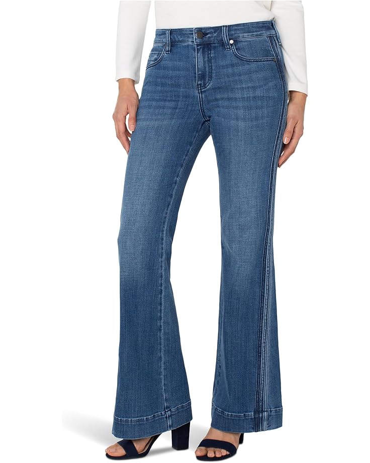 Liverpool Los Angeles Hannah Mid-Rise Flare Jean With Self Trim 32'' Inseam - Main View