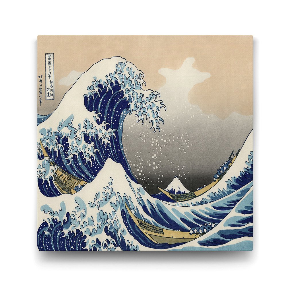 Ando Hiroshige - Wave Of Kanagawa Tablosu - 40x40cm