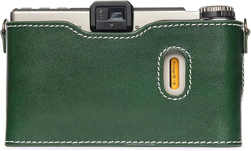 Vista 20 de Leica Minilux - Funda para cámara Leica Minilux/Minilux Zoom con correa de mano de piel auténtica, hecha a mano, color negro