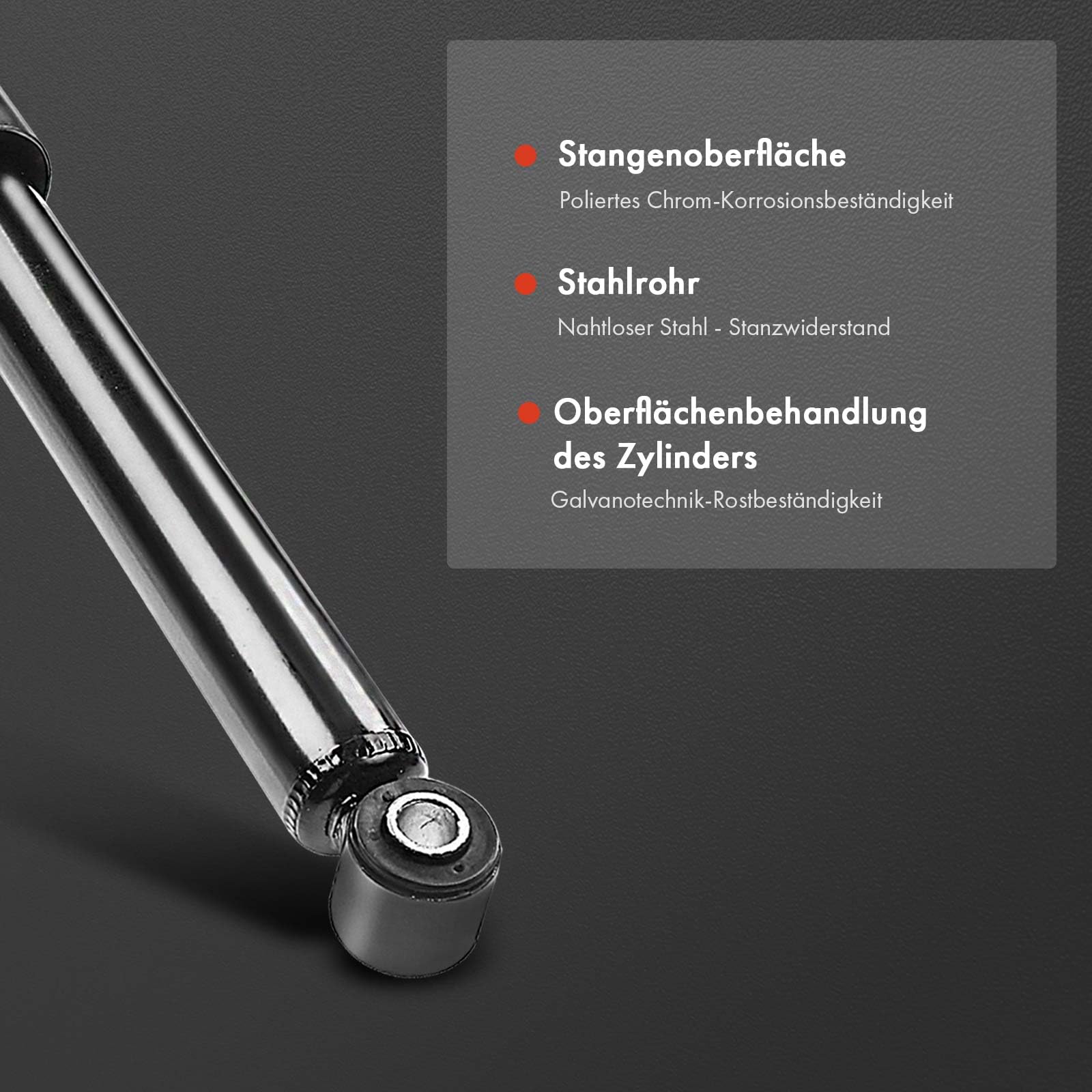 Frankberg 2x Stoßdämpfer Gasdruck Hinterachse Kompatibel mit 