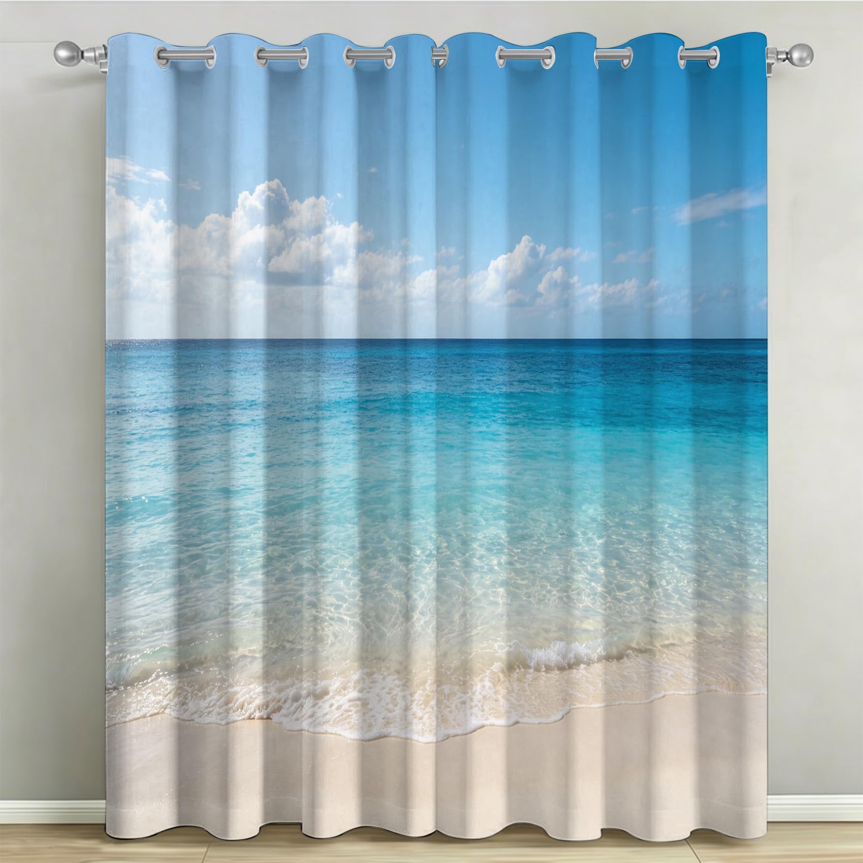 Rideau occultant anti lumiere et chaleur 117x183 cm pour la chambre