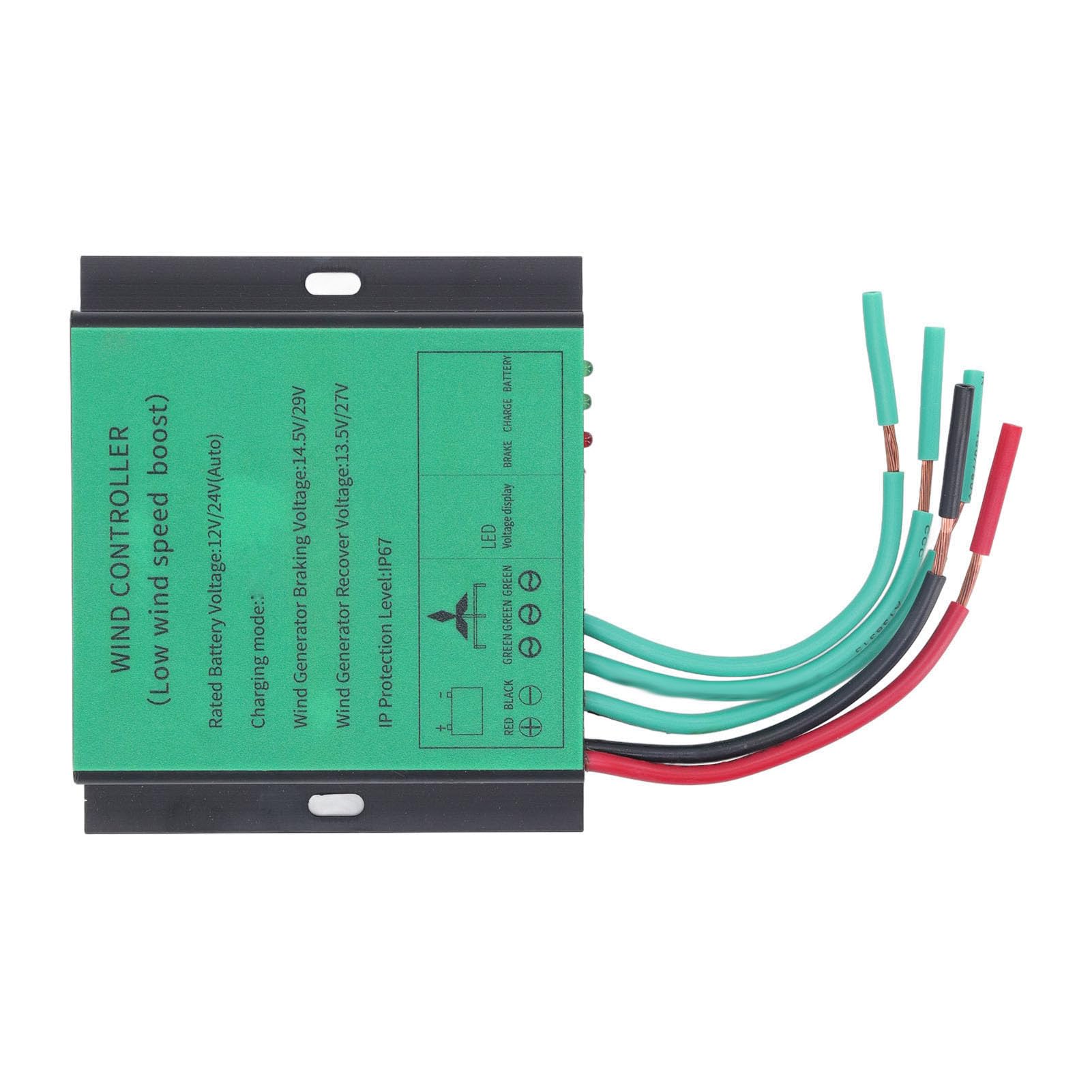 Controlador de Carga para Turbina Eólica MPPT 100W-600W 12V 24V Generador de Viento Combinación Automática Refuerzo Bajo Voltaje Impermeable IP67