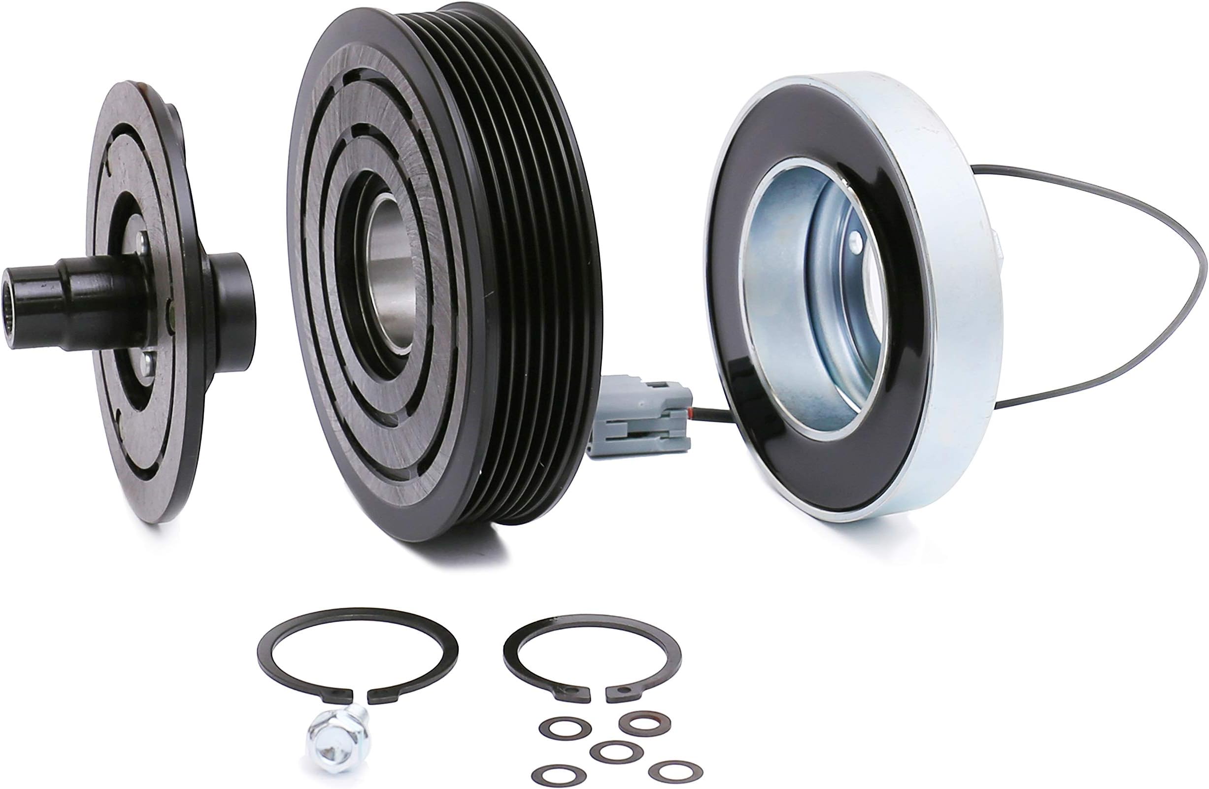 AC Compressor Clutch Assembly Repair Kit 97470 CO 11308C GP9A61450D fit for 2007-2009 Mazda 3 (Mazda Speed with Turbo 2.3L), 2006-2007 Mazda 6 2.3L