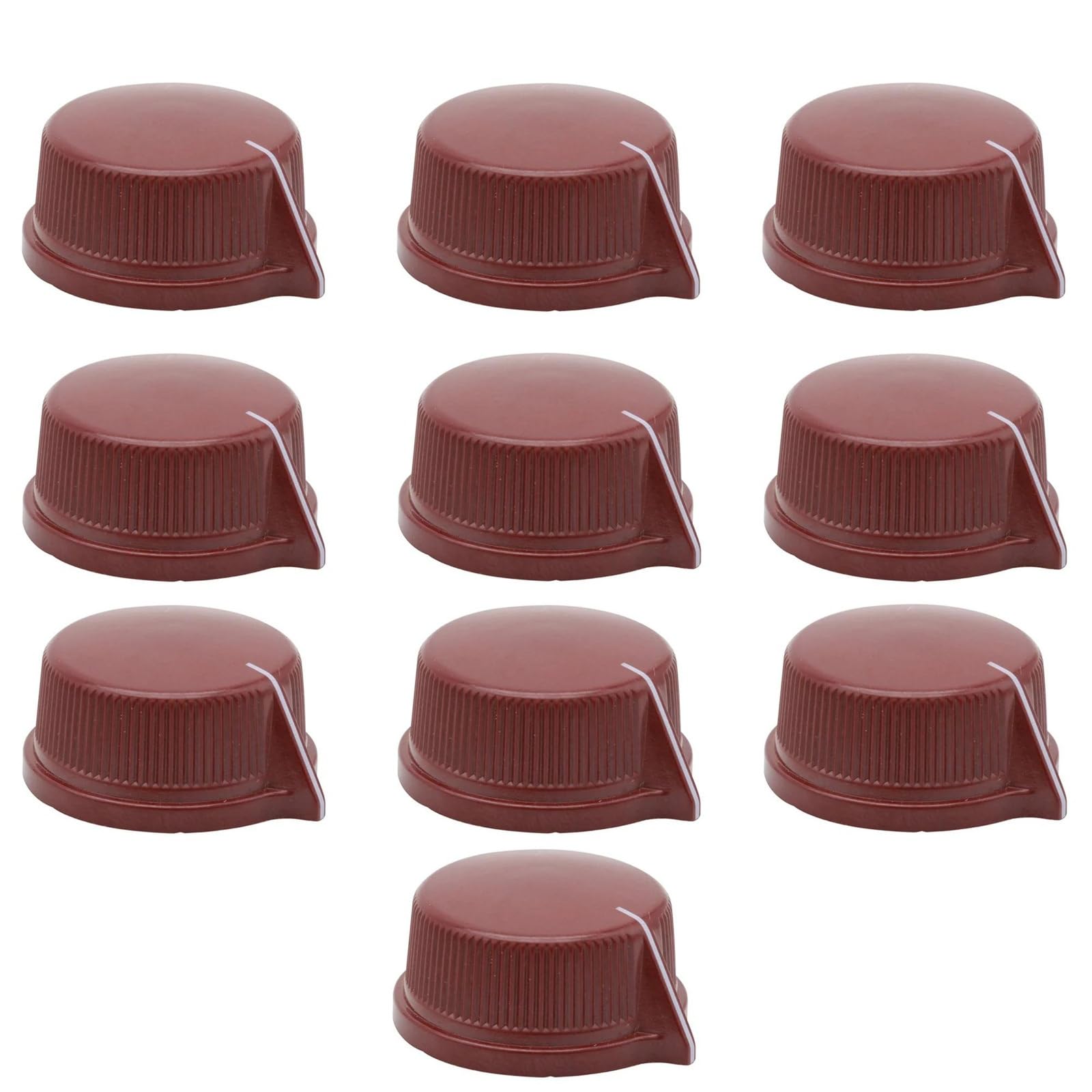 10 Sztuk 6.4mm Otwór Wału ABS Plastikowe Pokrętło Do Części Pedału Efektów Wzmacniacza Gitarowego Gitara Akcesoria do Instrumentów (Color : A)