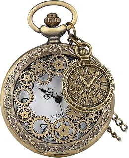 Relógio De Bolso Steampunk Acessórios Relógio Steampunk Presentes Relógio Pingente Relógio De Bolso Caixa Dupla Relógio De Bolso Retrô Relógio Clássico Pendurado Relógio De Bolso
