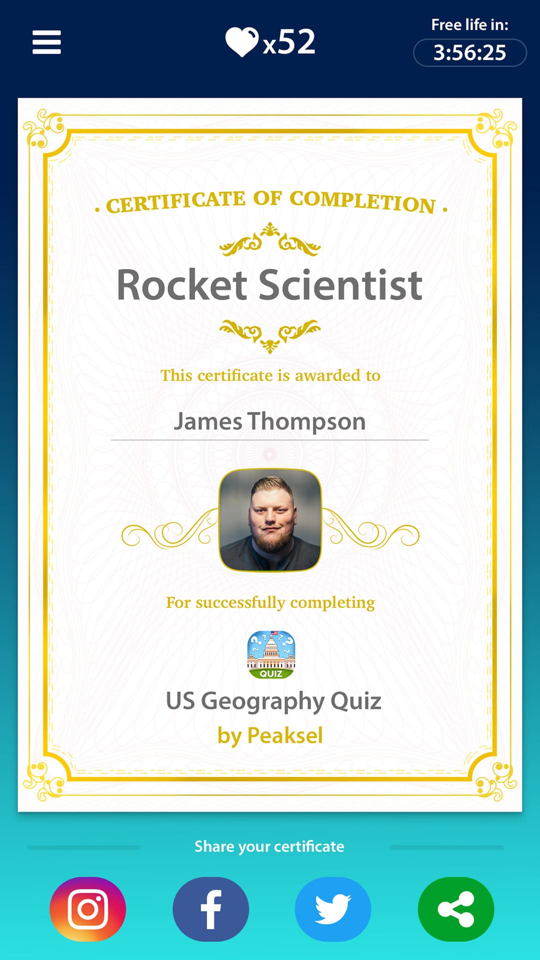 US Geography Quiz - App on Amazon Appstore