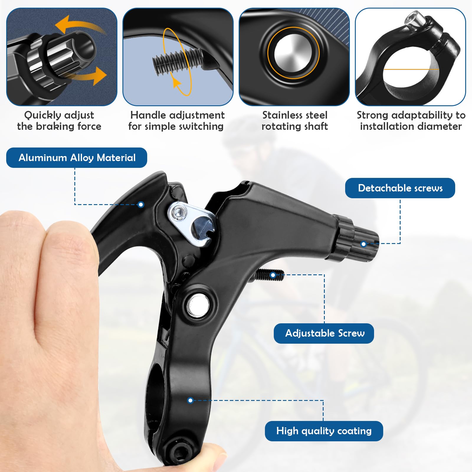 Kit de freins de vélo pour la plupart des vélos, VTT, freins hybrides avant et arrière