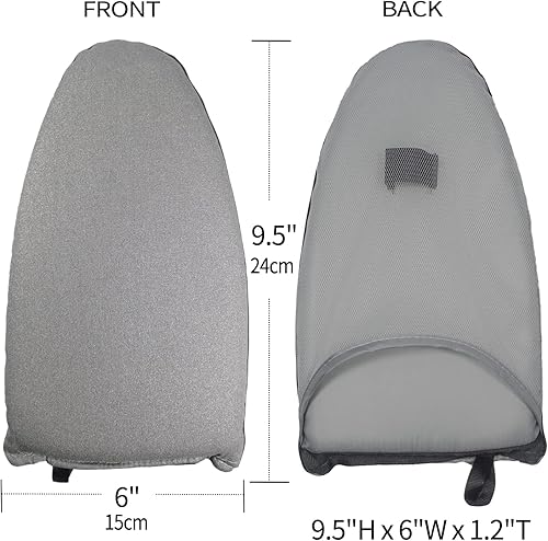 Miniatura 2 de Guantes de planchado de vapor de ropa con bucle para el dedo, tabla de planchar de ropa colgante, máquina de planchar de pie, guantes antivapor, Gris