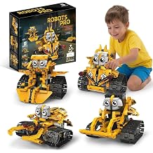 5-in-1 STEM Robot Building Toy RC and Programmable App Control. Drag-and-Drop Visual Coding Language. Engineering Set. Gifts for Kid Boys Girls Ages 5 6 7 8 9 10 11 12 13