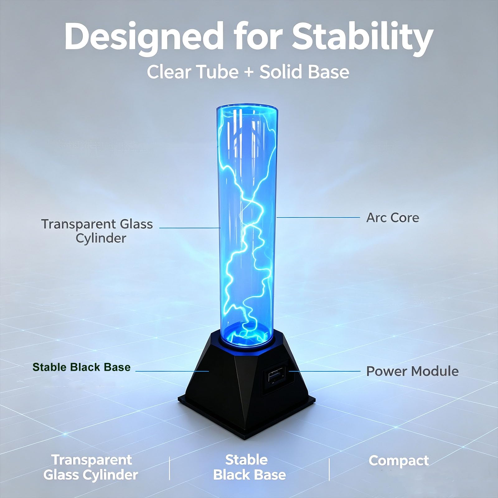 Lampada Al Plasma Da Tavolo, Lampione Elettrostatico Lampeggiante, Effetto Fulmine, Educazione E Intrattenimento Coesistono, Design Di Sicurezza A Bassa Tensione, Per Larredamento Di Casa, Bar E