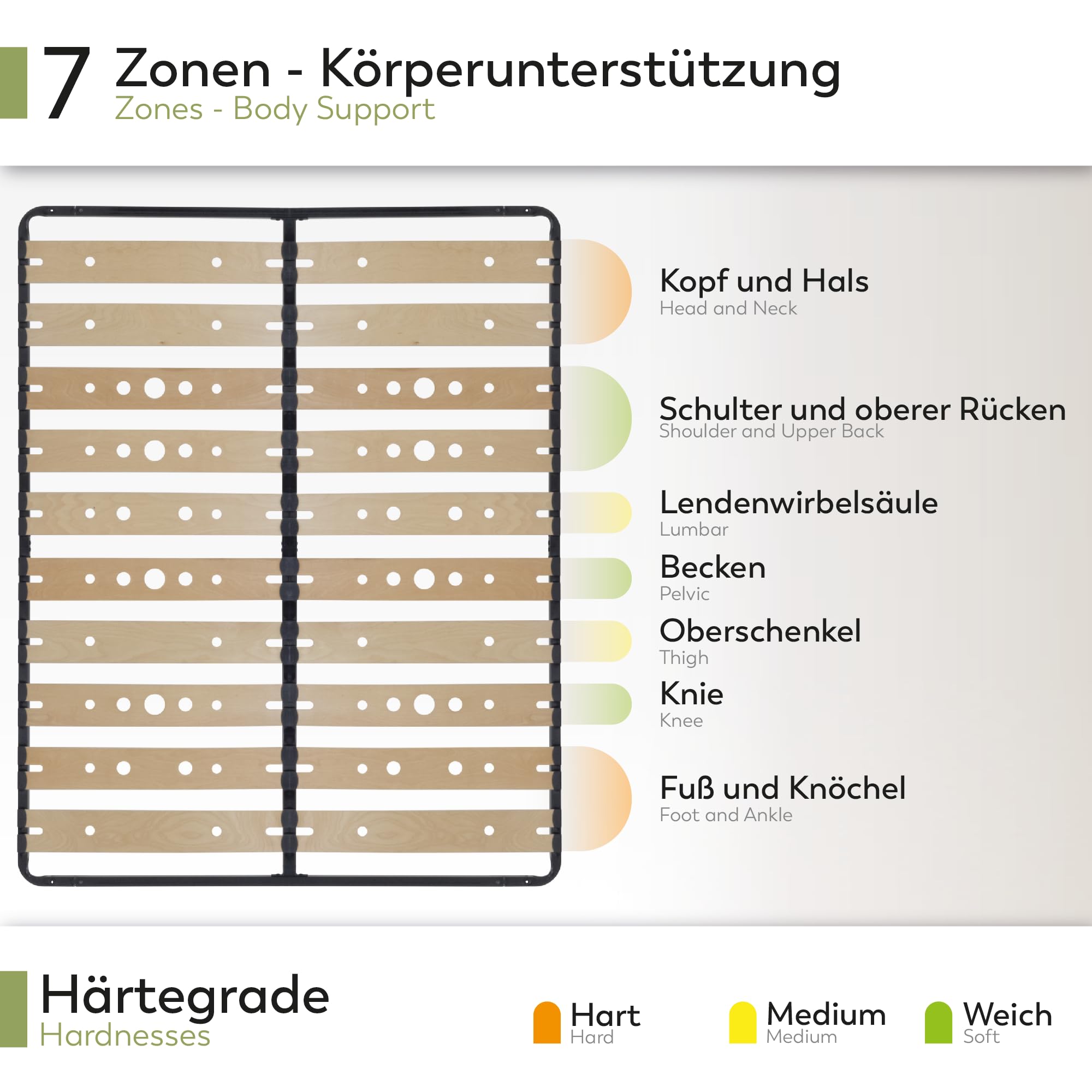 i-flair Metallbett Austen 140x200 cm – stabiles Bettgestell mit perforierten Latten aus Birkenholz für optimale Belüftung, Gästebett aus Metall mit 27 cm Stauraum, Doppelbett in schwarz