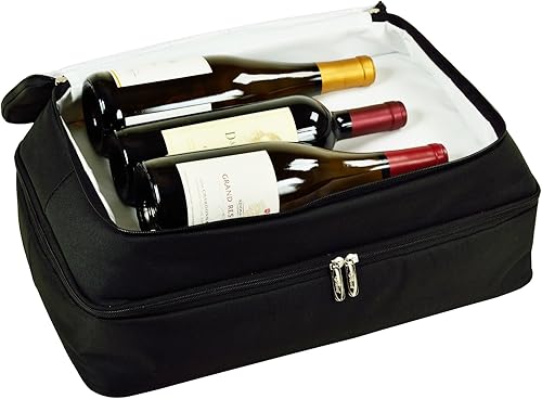 Miniatura 5 de Nebraska University Collegiate Cornhuskers - Transportador térmico de doble capa para alimentos y cazuela, mantiene la comida caliente o fría,