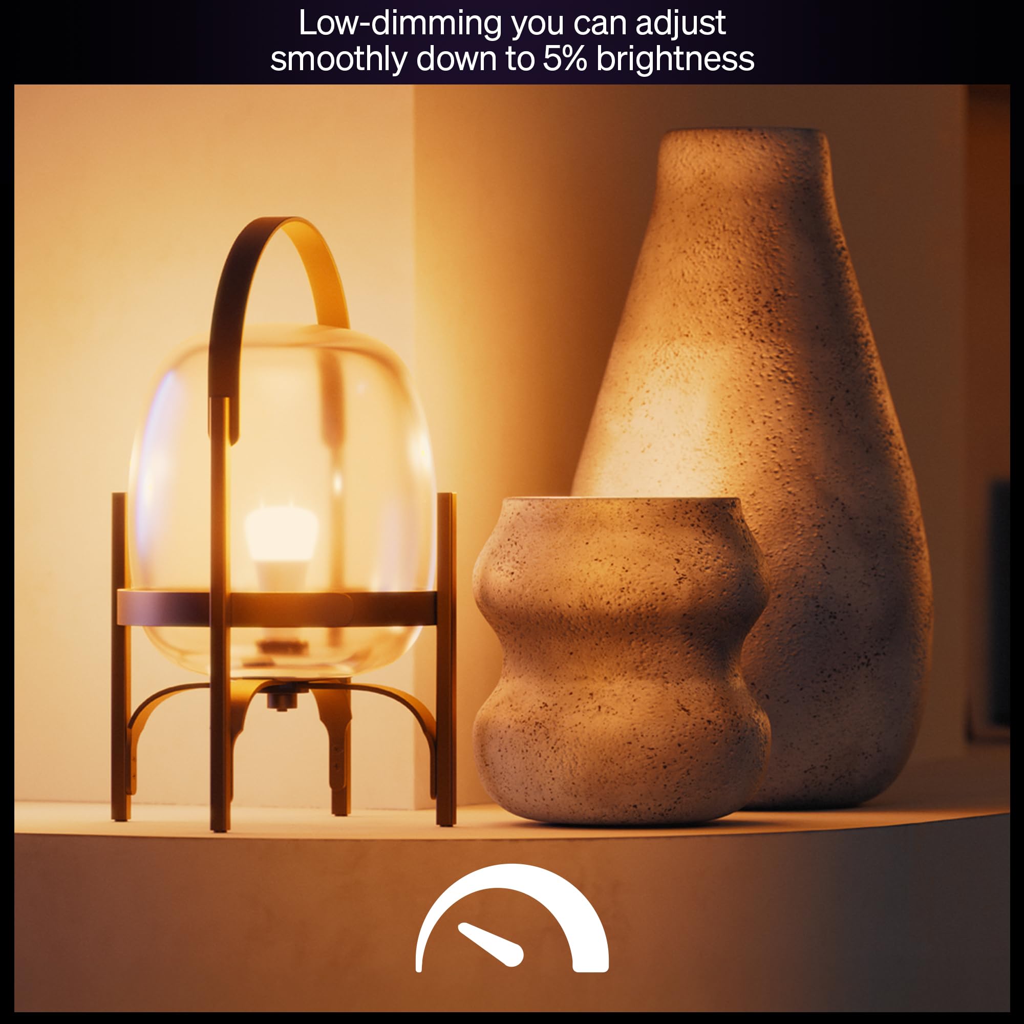 Philips Hue LED A60 Smart Bulb, Warm White Light 2700K, E27 Base, 9.5W, 1100 Lumens, Dimmable A19 Hue LED Bulb - Image 4