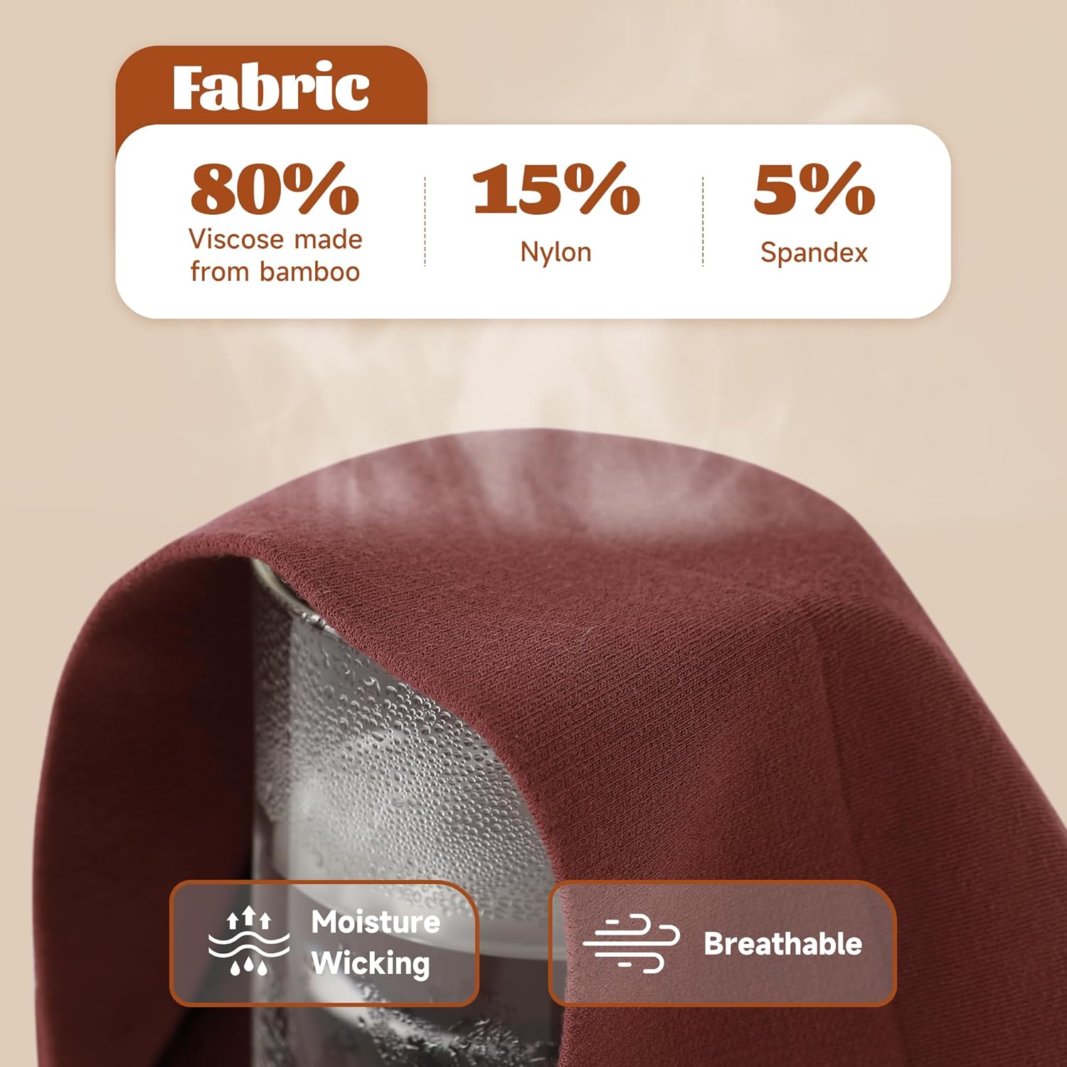 BAMBOO COOL Women's Thongs Seamless Moisture-Wicking Breathable Underwear Stretchy Panties Tagless 6 Pack - Image 3