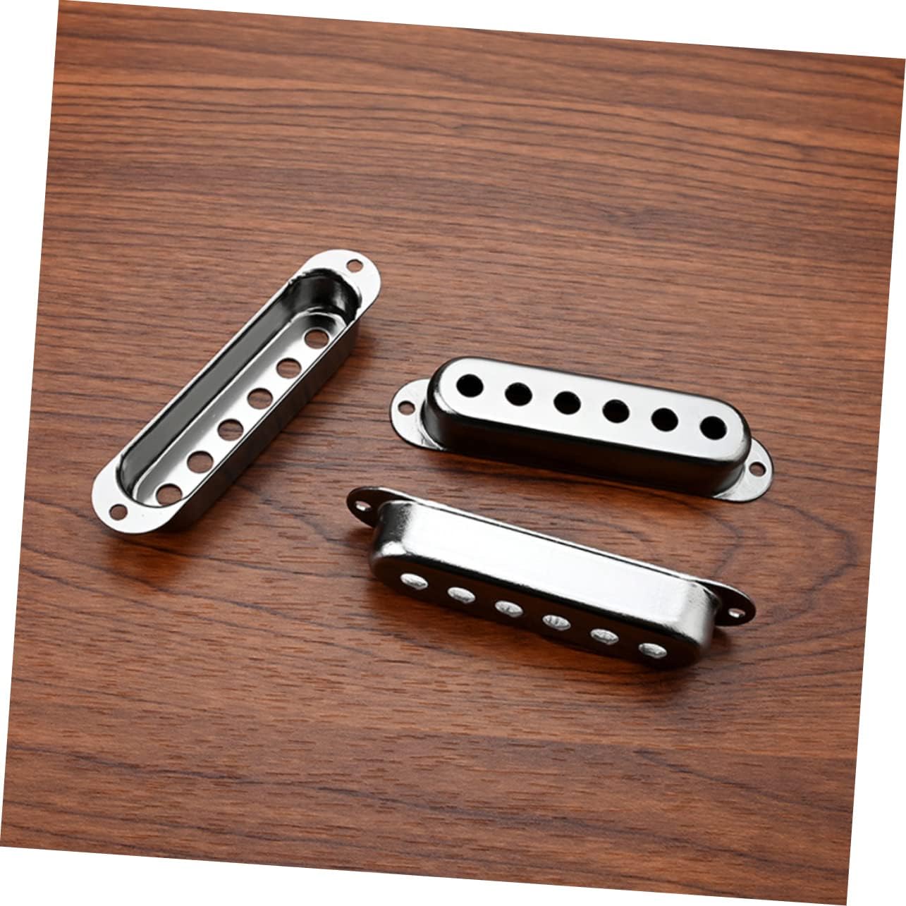 Vaguelly Metal Pickup Protection Electric Guitar Accessory Wearable Cover 48/50/52mm Holes Chrome Gb109 image 8 of 9 B0DVRQNR1V