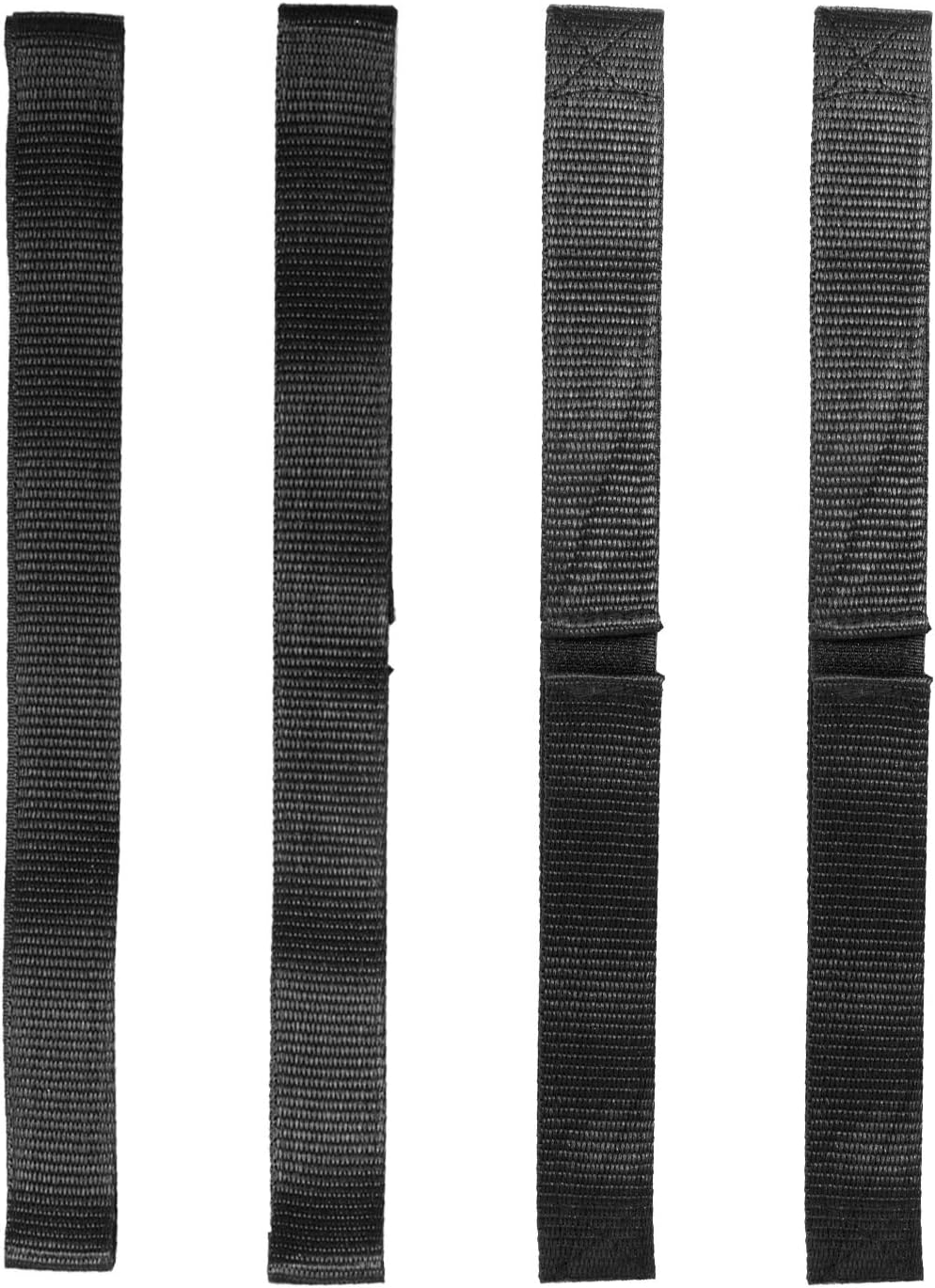Pair Of Black Replacement Straps For Balance Scooters & HoverKarts - Fastener Belt Set