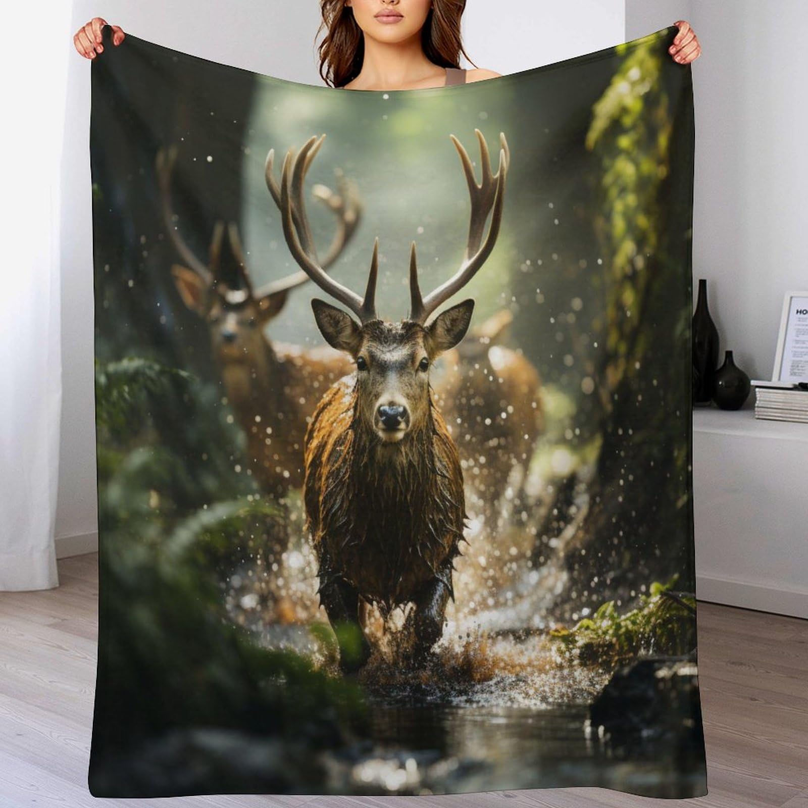 Manta de franela cómoda de 150x200 cm que evita el frío en el sofá todo el año