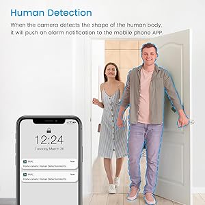 Indoor Smart Home Security Camera with Starlight, 1080p HD Pet Camera with Phone App,2.4GHz with Night Vision,Baby Monitor with Motion Detection,Auto Tracking, SD Card &Cloud Storage, Works with Alexa