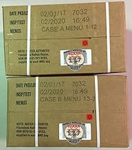 MRE 2020 Inspection Date Case, 24 Meals with 2020 Inspection Date, 2017 Pack Date A and B Case. Military Surplus Meal Ready to Eat.