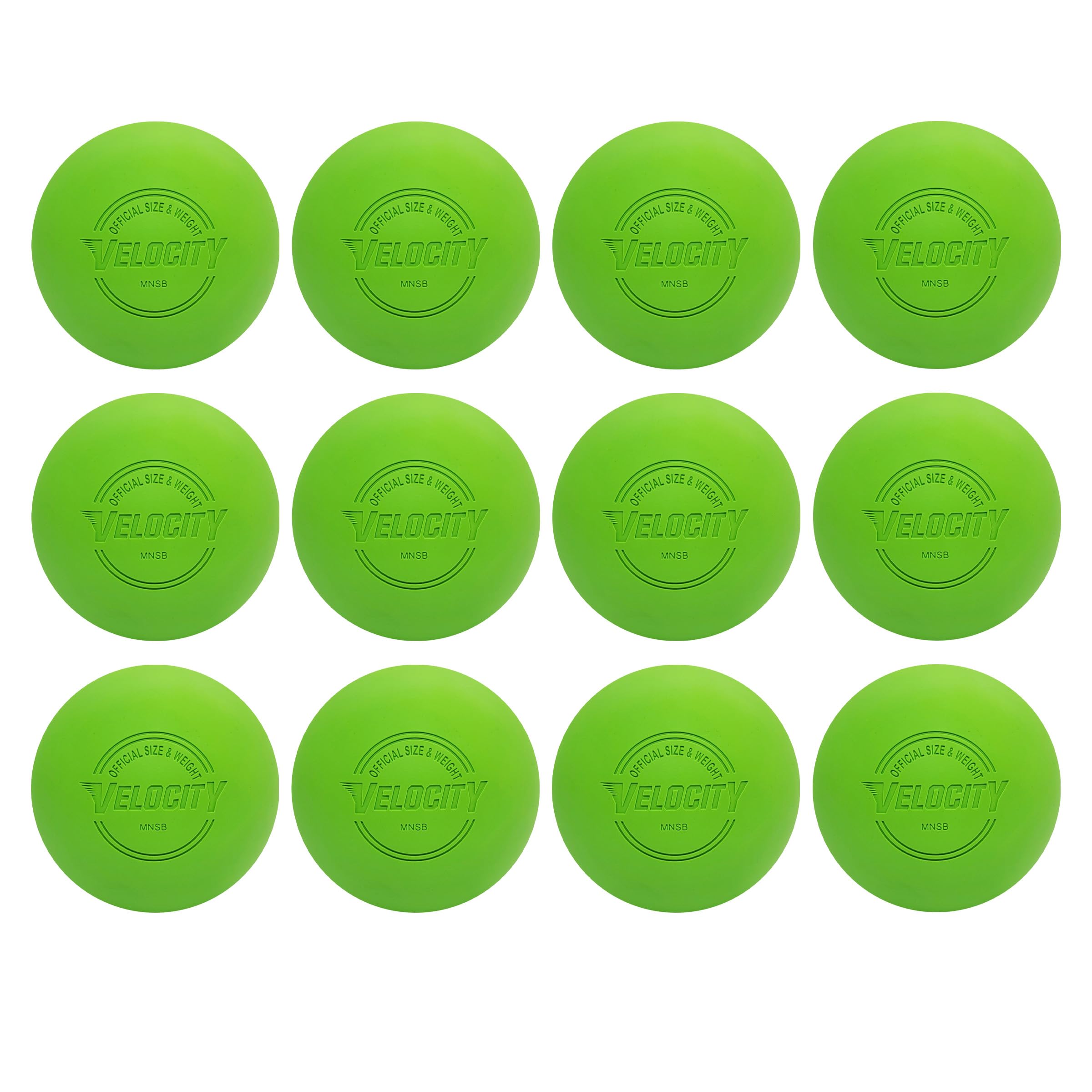 Velocity Lacrosse Balls - 1, 2, 3, 6, 12, 18, 24, 36, 60 and 120 Packs - for Practice, Official NFHS and College Approved Size