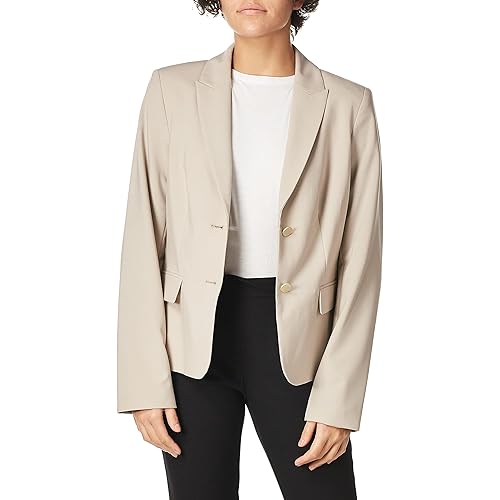Calvin Klein Women's Two Button Lux Blazer (Petite, Standard, & Plus)