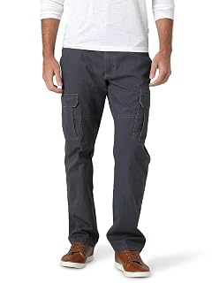 Wrangler Authentics Mens Relaxed Fit Stretch Cargo Pant