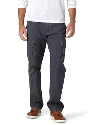 Wrangler Authentics Mens Relaxed Fit Stretch Cargo Pant