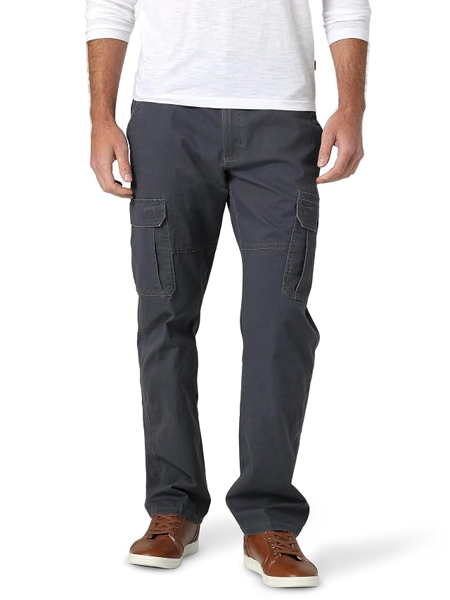 Wrangler Authentics Mens Relaxed Fit Stretch Cargo Pant