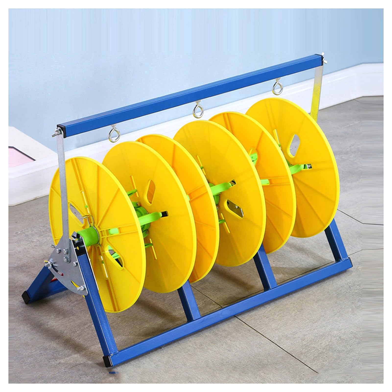ZFUCMAYL 4 Reels Wire Spool Rack,Cable Reel Holder,Wire Spool Rack Dispenser,Plastic Reel Holder for Winders Ropes Cord Reels Paracord(3 Reel)