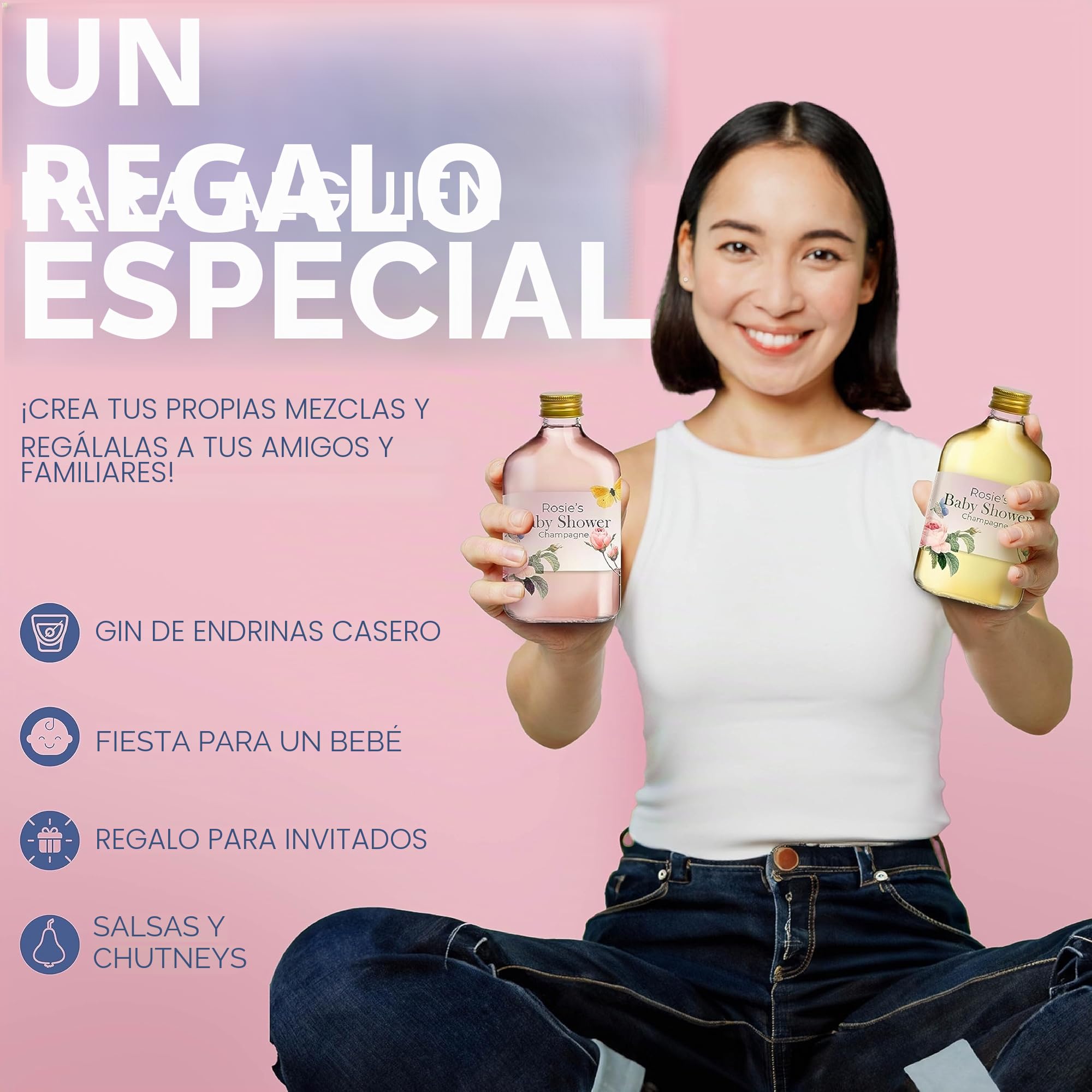 HEFTMAN Flask Botellas de Vidrio Pequeñas - Paquete de 10 Botellas de Vidrio de 200ml con Tapas, Vacías, Herméticas, Reutilizables Botella de 200ml - Perfectas para Ginebra, Vino, Vinagre, Bebidas