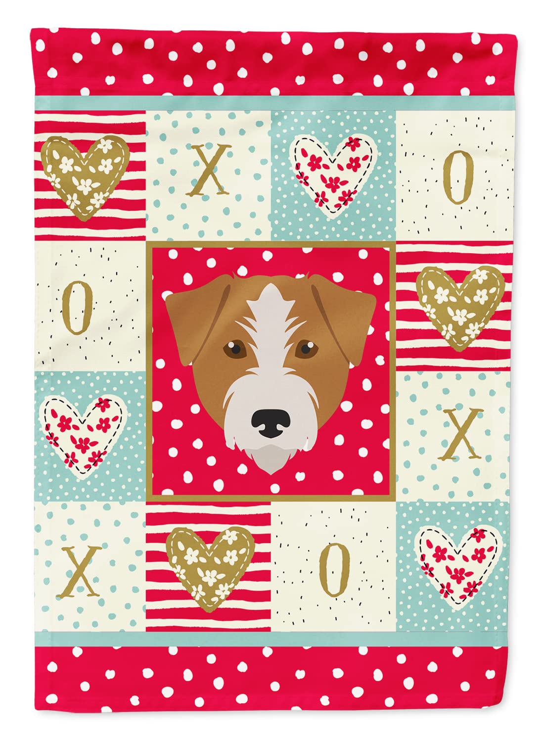 Kromfohrlander Love Flag CK5213CHF Caroline's Treasures drapeau