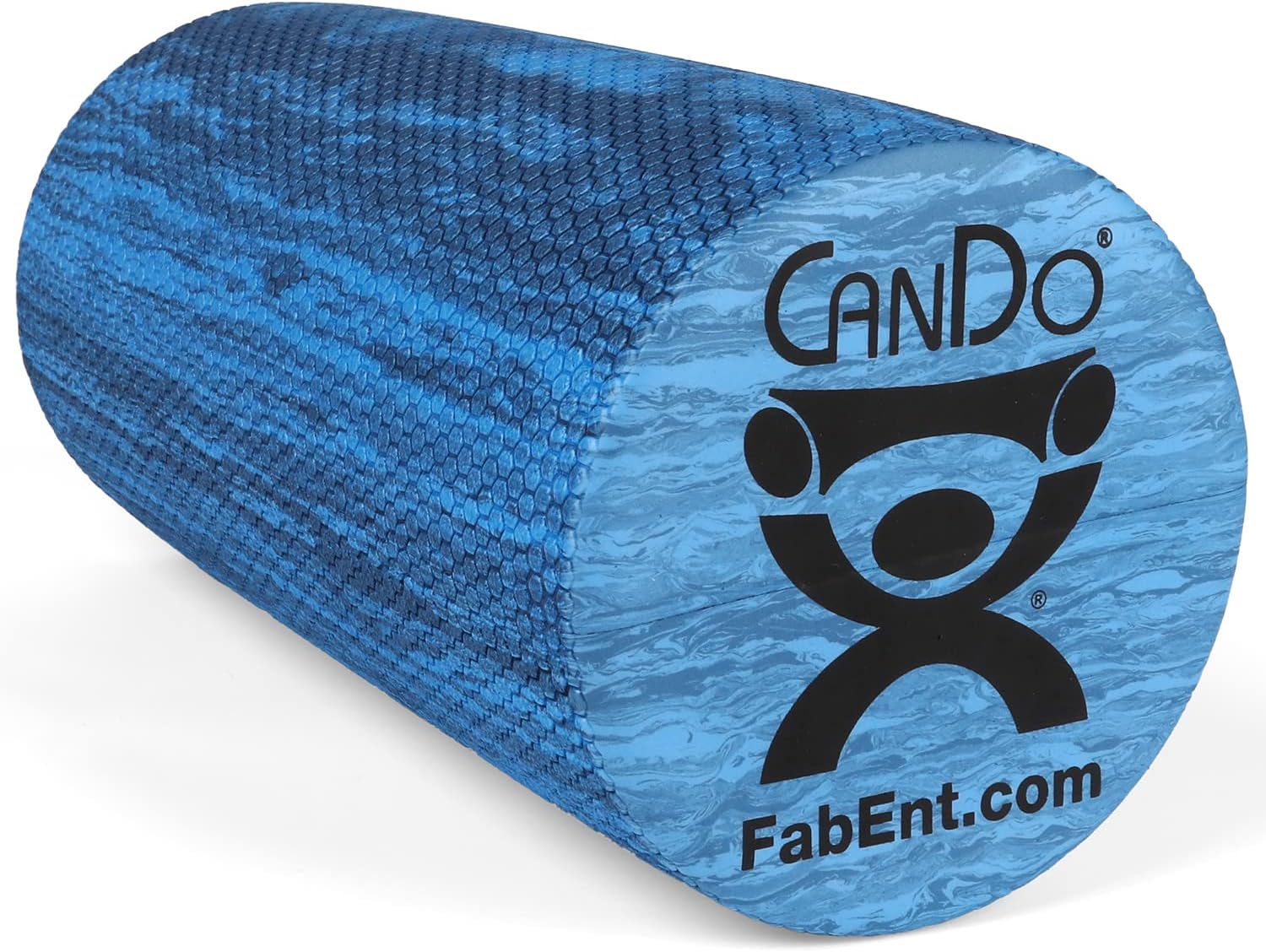 CanDo Blue Marble High Density EVA Foam Roller For Muscle Restoration, Massage Therapy, Sport Recovery, And Physical Therapy. 6" x 36", Half-Round (30-2210)