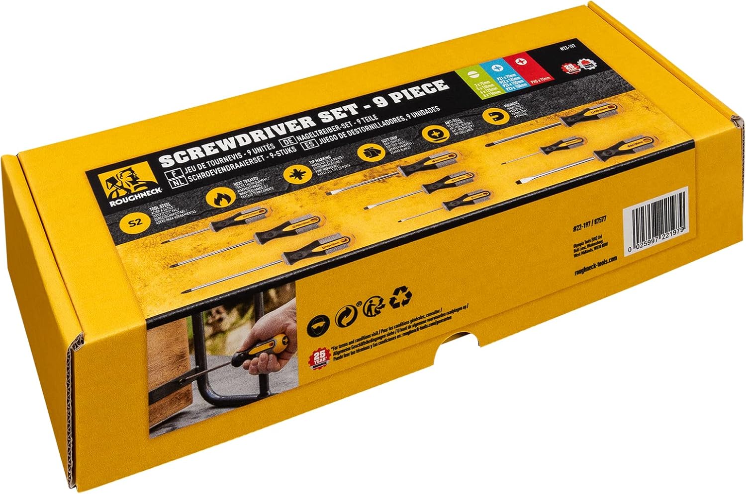 Roughneck ROU22197 Screwdriver Set - 9 Piece