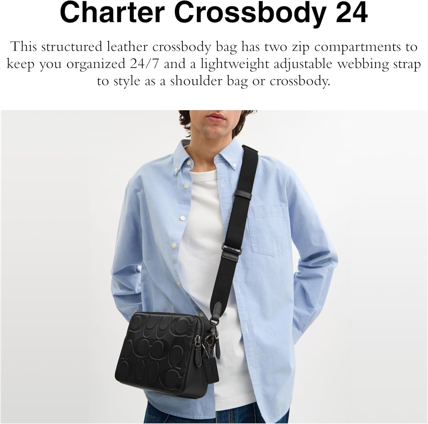 COACH mens Charter Crossbody 24 - Image 2