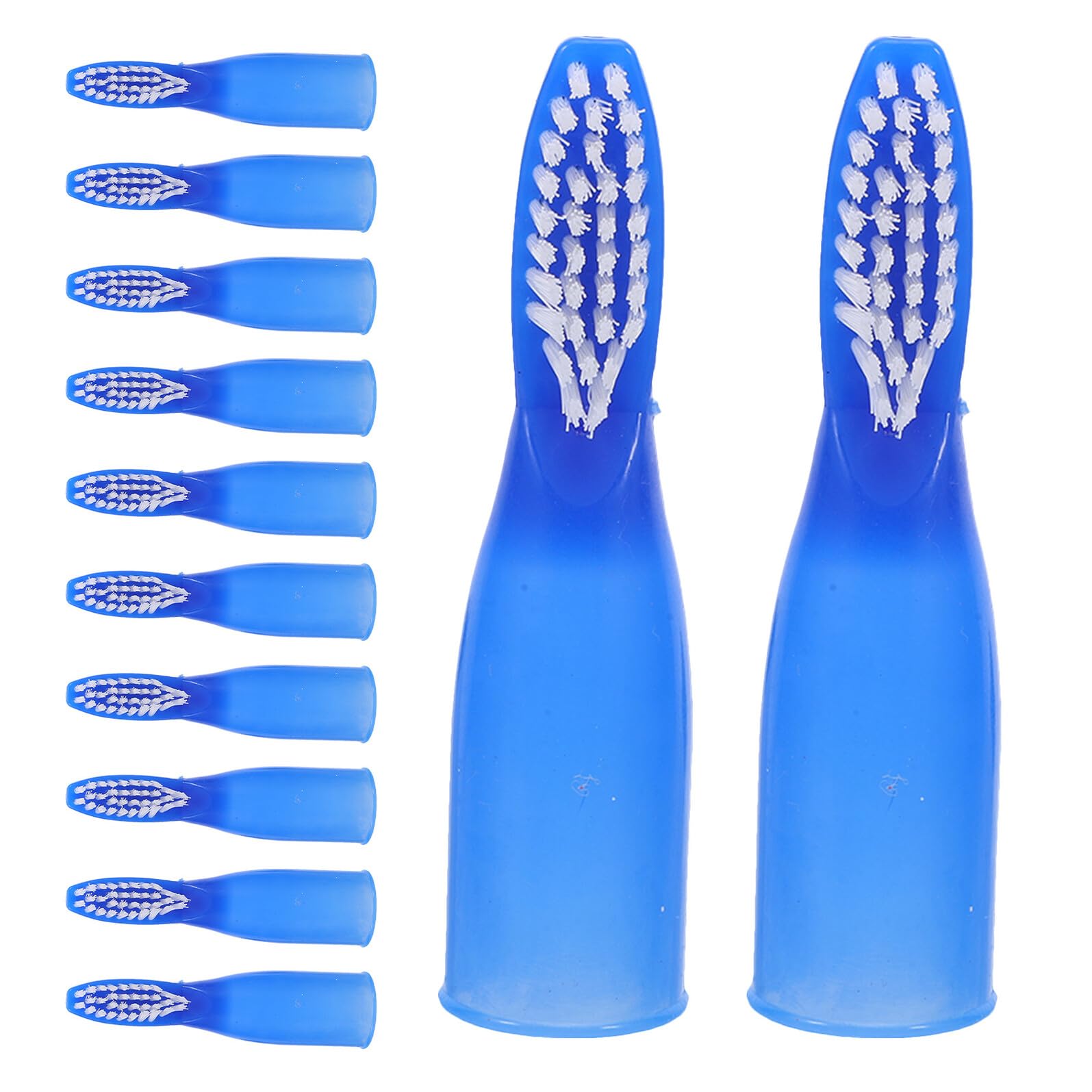 Healvian 100stücke Zahnbürste mit Daumengriff für Kleine Hunderassen Mundhygienebürste Manuelle Zahnbürste für Erwachsene Kompakte Reiseaccessoires für Mundpflege Ergonomisches Design