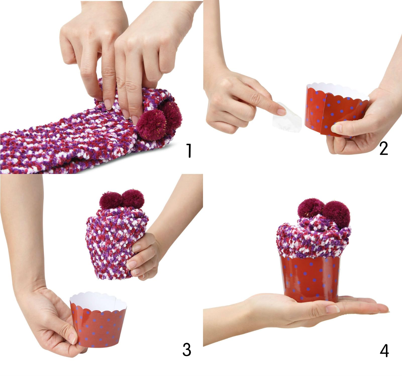 JARSEEN 2/3 Confezione Regalo Calzini Natale Calze San Valentino Caldi Donna Super Morbidi Calzettoni DIY